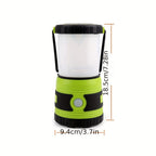 Una linterna portátil que ofrece 1500 lúmenes, con cuatro modos de iluminación, un reflector ajustable y diseñada como una luz de emergencia a pilas ideal para balcones, patios de pared, jardines y cortes de energía, pero no incluye una batería.
