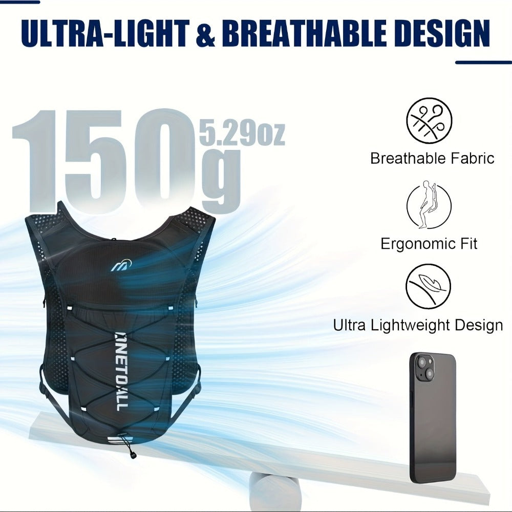 Chaleco para correr LOCAL LION, chaleco de correr para mujer, mochila de senderismo, ligero de 150g para trail running, maratón, senderismo, ciclismo/jogging/mochila, ajuste regulable, almacén local, opcional multicolor, bolsa deportiva para hombre
