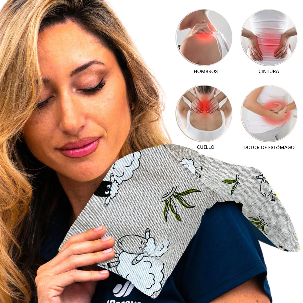 Bolsitas de semillas para microondas, 30 x 13 cm, multiusos, terapia de frío y calor para aliviar dolores musculares, menstruales y de cuello. Aptas para microondas y congelador. Hecho a mano. Terapia de frío y calor. Alivia calambres, cólicos y migrañas.