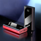 Batería externa | Banco de energía de 50000 mAh, 22,5 W de carga rápida, diseño de espejo de pantalla completa, banco de energía de gran