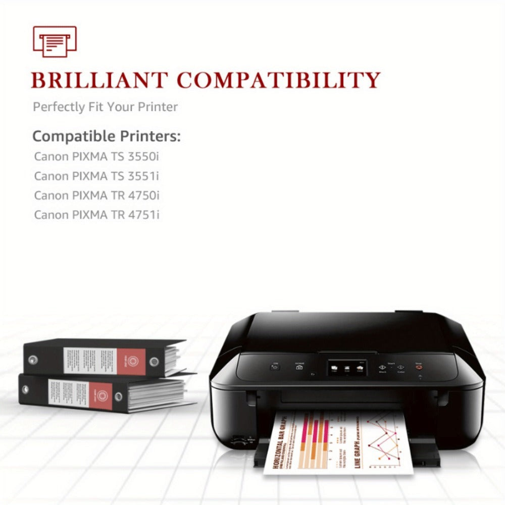 Cartuchos de tinta 575 XL compatibles con impresoras Canon 575 Cartuchos de tinta negra para Canon PIXMA TS3550i TR4750i TR4751i TS3551i