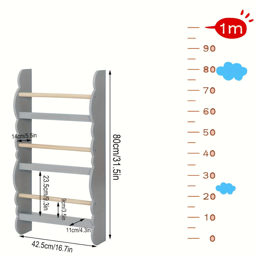 Librerías y estanterías | 1pc Estante Organizador de Libros con Estanterías para Almacenar Libros, Pino E1 MDF, Sala de Juegos o Sala de