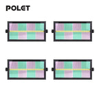 POLET 200W LEDRGBW 4 en 1 luz estroboscópica con partición 8+8 blanca 8000K DMX512 superbrillante para DJ, lavado, bodas, bar, efectos de iluminación escénica estroboscópica para fiestas, clubes y espectáculos