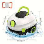 INSE Y10 Limpiador Robótico de Piscinas, Operación Sencilla, Potente Rendimiento de Limpieza, Fuerte Succión con Doble Entrada de Succión, 5200Mah, 42000Pa, Cesta de Filtro de 2.6L, Batería de Larga Duración, Estacionamiento Automático a lo Largo de la Pa