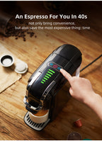 Cafeteras de cápsulas | Cafetera HiBREW 5 en 1 para cápsulas múltiples, café caliente/frío, DG Cappuccino Nes, para cápsulas pequeñas ESE Pod y