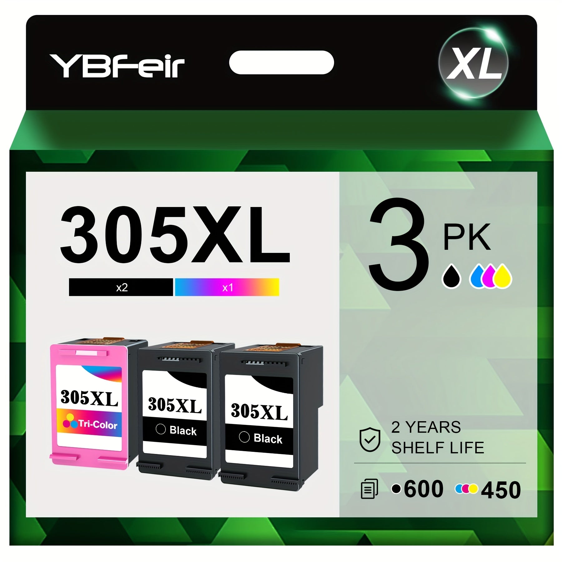 Cartucho de tinta | Cartuchos de tinta 305XL 305 XL Compatibles con HP, para HP Deskjet 2700 2710 2720 Deskjet Plus 4110 4120 Envy 6010 6020 6032