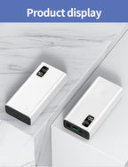 Batería externa | Batería Externa Portátil de Gran Capacidad 50000Mah con Interfases Tipo-C/Usb/Micro, Pantalla LED, Carga Rápida PD22.5W