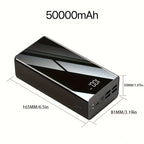 Batería externa de 50000 mAh para viajes camping y carga de emergencia | 50000 mAh