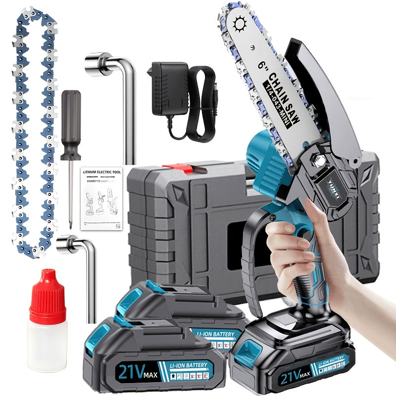 Nueva Mini Motosierra Inalámbrica Mejorada, Sierra de Podar, Completa con Batería y Cargador, para Podar Árboles, Carpintería, Tareas de Jardinería y Mantenimiento de Jardines. La Opción Ideal para Profesionales y Aficionados por Igual. Sierra Eléctrica d
