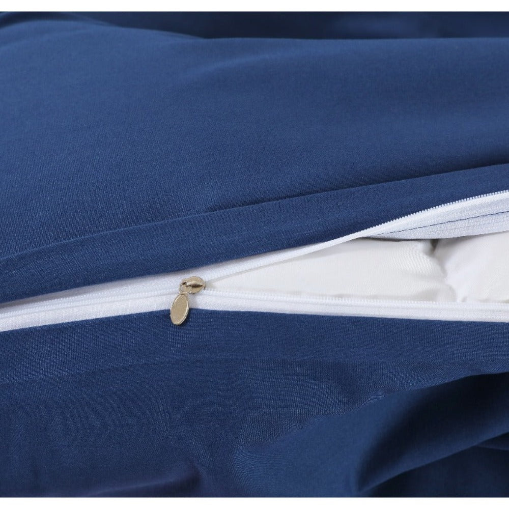 Juego de funda nórdica para cama 90-180 | Poliéster microfibra Incluye 1 funda de edredón y 1 funda de almohada (50×75 cm). Diseño liso, elegante y versátil. La funda de edredón puede utilizarse como colcha o sábana