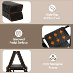 Escalera plegable | 1 ud. Escalera plegable de 3 peldaños, portátil y ligera, con un pedal ancho antideslizante, adecuada para diversas tareas