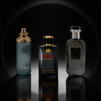 Set de Perfumes de Lujo para Hombre con Aroma Amaderado, 3 piezas | Ciprés Azul Tallado Acuático, Corona Negra, Rosa Oriental y Fougere Transparente de Sándalo | Larga Duración, Gran Volumen, Ideal para Regalos de San Valentín
