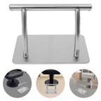 Reposapiés de acero inoxidable para peluquería, Taburete de barbero de altura ajustable, Equipo de salón antideslizante para peluquería, Pedicura, Spa, Terapia de masaje
