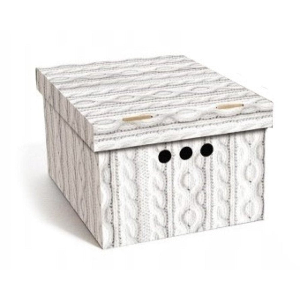 Caja de almacenamiento decorativa de cartón, 1 pieza, con estampado, para ropa, artículos pequeños, documentos, ideal para hogar, oficina o armario, dimensiones: 35x26.3x18.6 cm