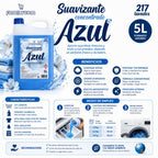 GrupoFamily. Suavizante Azul - Ropa Limpia- Suavizante Concentrado para la Ropa - Frescor intenso y duradero - 217 lavados - 5 litros