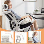 Silla de oficina | Adecuado para Escritorios y Sillas Portátiles de Oficina en Casa con Reposabrazos, Sillas de Soporte Lumbar, Sillas de Oficina