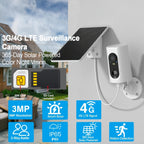 ANRAN G1: Cámara Exterior Independiente 3G/4G. ¡Sin Wifi ni Cables! Vista en Vivo por Red Móvil. Energía Solar para Energía Ilimitada. Panorámica 360°, Visión Nocturna a Color e Incluye Tarjeta SD de 32GB. Wifi No Está Habilitado. Perfecta para Sitios Rem