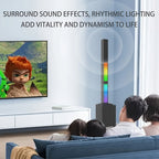 Sistema de megafonía portátil Active Powered Column Line Array, altavoz sin varillas con subwoofer, sistema de sonido de altavoz TWS, altavoz de audio sin varillas tipo división con mezclador de 3 canales, altavoces inalámbricos potentes y ruidosos, luces