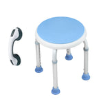 Silla de ducha giratoria de alta resistencia con reposabrazos, asiento giratorio de 360°, taburete de baño de altura ajustable, base antideslizante, diseño fácil de limpiar para uso en el baño