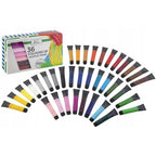 Set de Pinturas Acrílicas de 36 Tubos, 20 ML Cada, Set Grande de Pinturas Acrílicas para Pintar en Lienzo, Madera, Papel y Yeso, Acrílicos Profesionales para Artistas, Aficionados y Principiantes, Alta Pigmentación y Colores Intensos, Resistente al Agua D