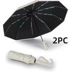 1 y 2 Especificaciones Opcionales, Paraguas Plegable con Hebilla Totalmente Automática, y Protección Solar, Adecuado Tanto para Hombres Como para Mujeres, Paraguas de Viaje, Con un Diámetro de 106cm/41.2 pulgadas Cuando Está Abierto, Robusto y Duradero, P