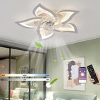 Ventilador de techo con luz y aplicación para dormitorio salón y cocina | 69 cm y control remoto