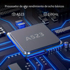 Tablet | Tablet de 10.1 pulgadas con sistema operativo Android 14, Tablet 2 en 1 con teclado, ratón, funda protectora, lápiz óptico, 64GB ROM +