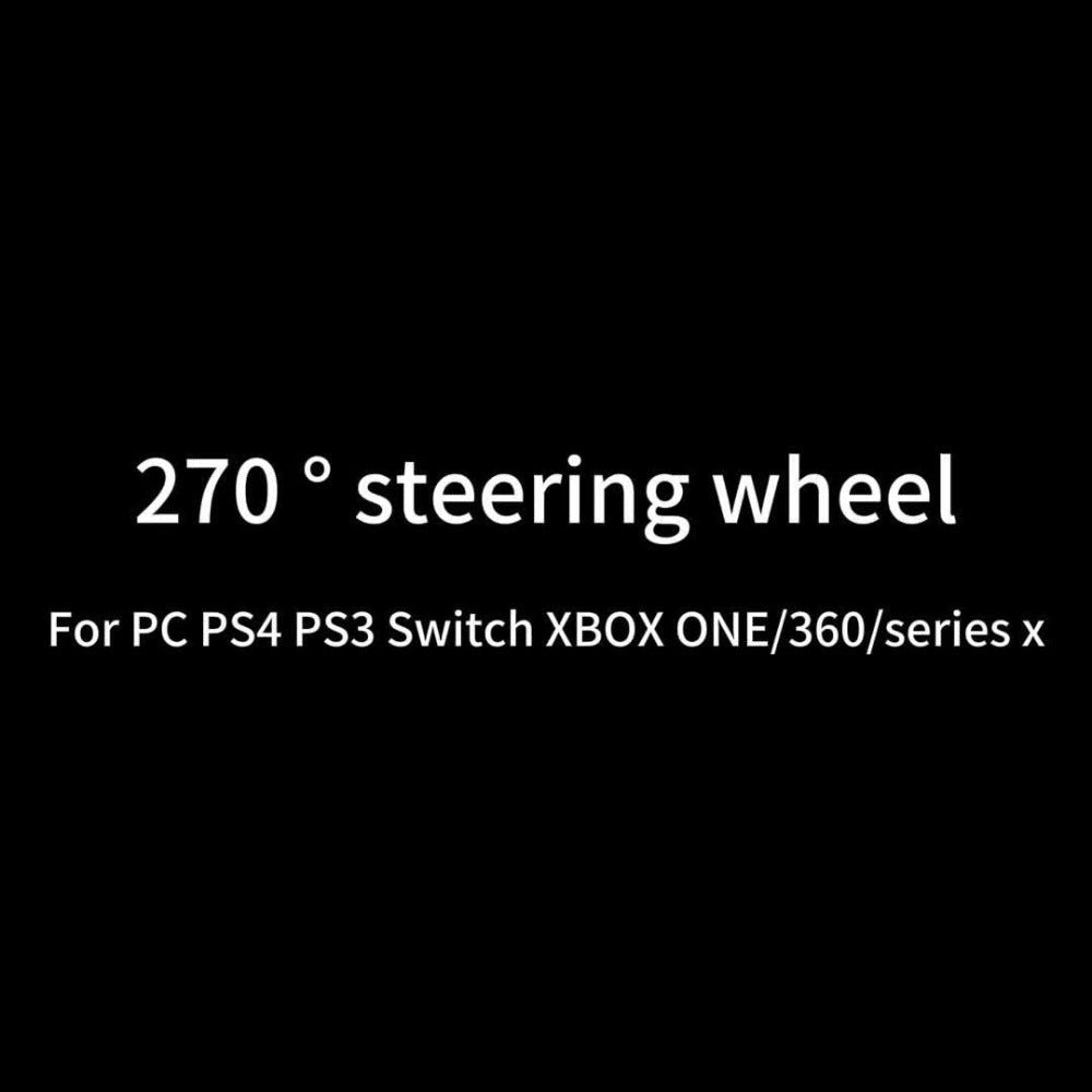 Volante de juego de carreras NBCP con pedales, volante de 270° con retroalimentación de fuerza, para PC, PS4/PS3, Android, simulador de carreras Real Racing