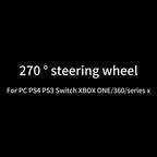 Volante de juego de carreras NBCP con pedales, volante de 270° con retroalimentación de fuerza, para PC, PS4/PS3, Android, simulador de carreras Real Racing