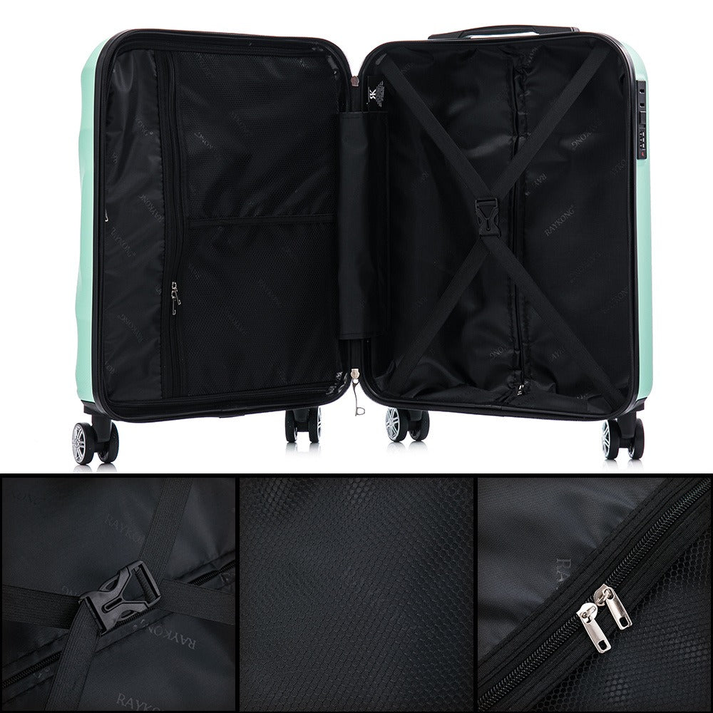 Maleta Cabina ABS 55x40x20cm (44L)- 20 Pulgadas - Negro/Azul/RosaDorado/Plateado/Amarillo/Rojo/Turquesa/Verde/Menta/Morada
