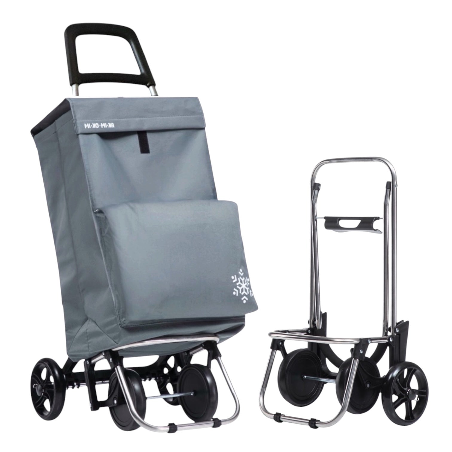 Carrito de Compra Plegable con Bolsa Térmica \Impermeable y 4 Ruedas,Ligero, 94x44x38cm,40 litros,Resistente y Reutilizable,Carro de Compra Plegable, 4 Ruedas de Alta Resistencia,Carro Compra. (COMPRA-002)