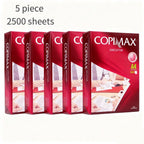 Papel de impresión A4, adecuado para impresión de oficina, estudiantes, impresión doméstica, blanco, 1 paquete de 500 hojas, 500 hojas/1000 hojas/2500 hojas,