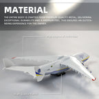 Modelo de Avión de Carga Metálico AN-225, Modelo de Avión de Carga con Soporte y Ruedas con Ruedas en un Set de Regalo, Coleccionable Memorial de Alta Detaile y Pieza de Exhibición Espectacular, El Mejor Regalo de Cumpleaños, Festival, Vuelta al Cole para