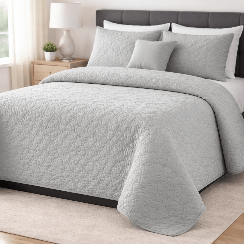 Colcha Bouti Verano Estampada Reversible – Microfibra Suave y Duradera, Antiárrugas, Secado Rápido, Ligera para Cama Individual 90 y Doble – Sin Fundas de Almohada