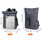 Mochila Enrollable para Hombre, Mochila Mujer para Portátil 15.6 Pulgadas, Moquera de Viaje Ligera para Hombre y Mujer de 21-25L, Bolso Escolar con Múltiples Compartimentos, Mochila Duradera de Capa Suave para Deportes al Aire Libre, Trabajo.