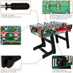 Mesa de Juego Multifuncional 4 en 1 HLC, Patas Plegables, Varillas Telescópicas, Deportes Multifuncionales/Billard/Tenis de Mesa/Hockey, Adecuada para Entretenimiento Familiar, Sin Batería
