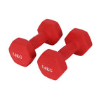 Mancuernas Fijas de Neopreno para Ejercicios en Gimnasio | Material: Hierro con Revestimiento de Vinilo | Pesas para Mujeres y Hombres
