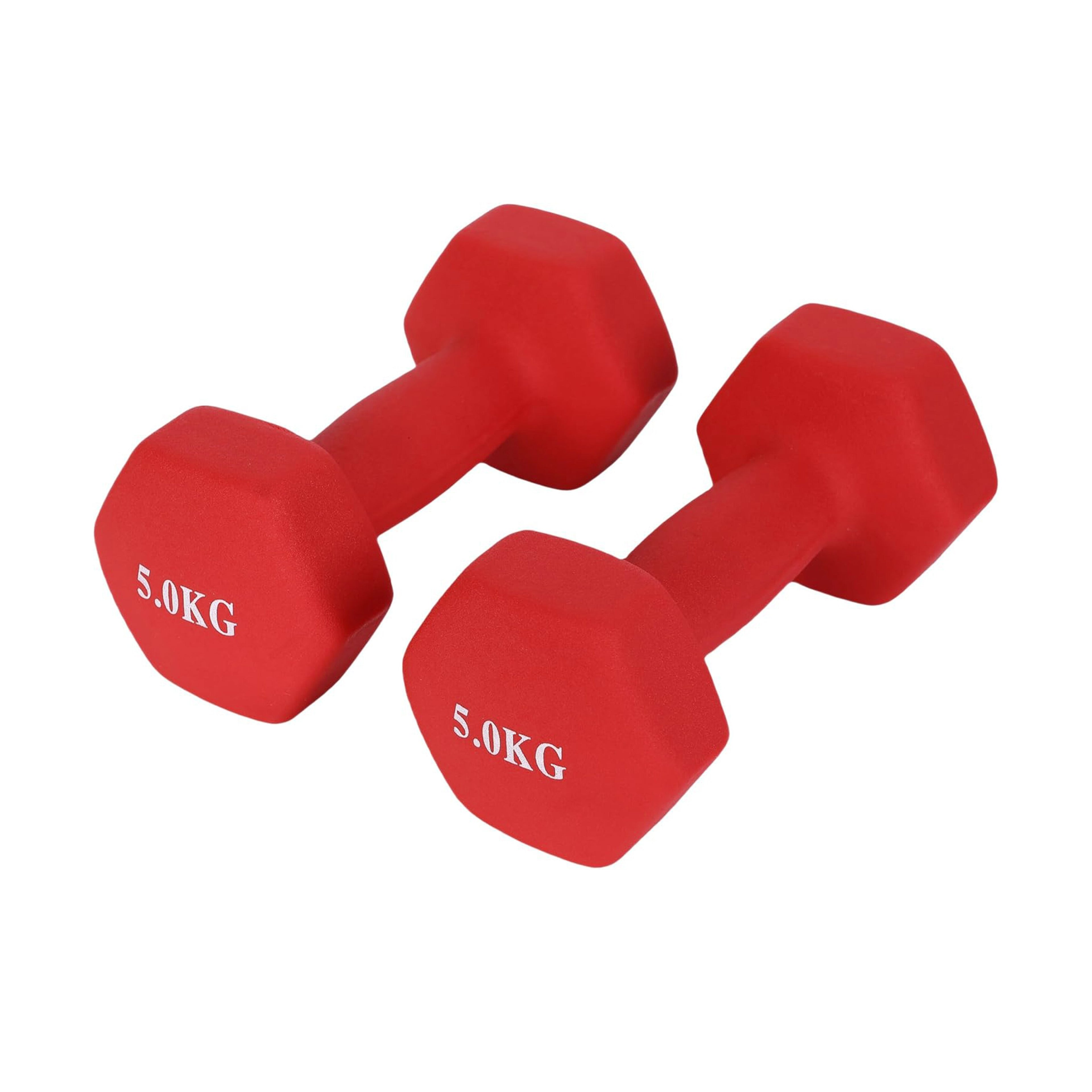 Mancuernas Fijas de Neopreno para Ejercicios en Gimnasio | Material: Hierro con Revestimiento de Vinilo | Pesas para Mujeres y Hombres