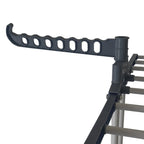 Tendedero Ropa Plegable Vertical XXL Nyana Home Ruedas Pivotantes 360º Multifuncional 4 Niveles y Alas Plegables Hasta 20 Metros de Secado Secadora de Ropa Tendedero de Ropa Tendal Exteriores Interiores Alas Laterales Plegables