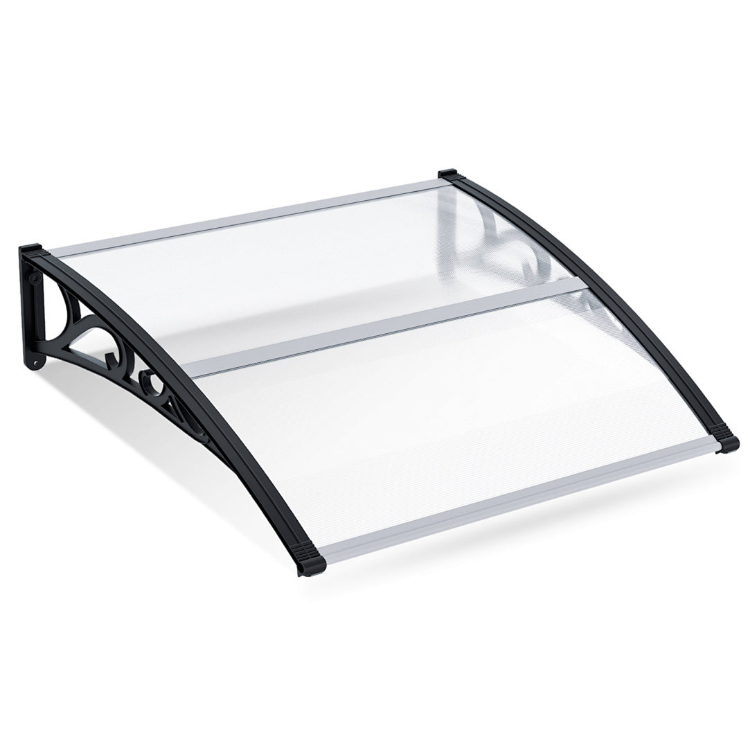 Toldo inclinado, toldo de toldo, soporte de toldo para escaparate, para puerta de entrada, protección contra la intemperie, cubierta para la lluvia, toldo para puerta de entrada, diseño de toldo curvo, toldo para puerta, toldo para jardín, balcones, venta