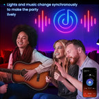 Luces de cuerda neón, luces de cuerda LED flexibles con control de App/Control remoto, luces de cuerda multimodo, luces neón LED RGB, tira de luz neón LED para juegos con sincronización de música para decoración de dormitorio