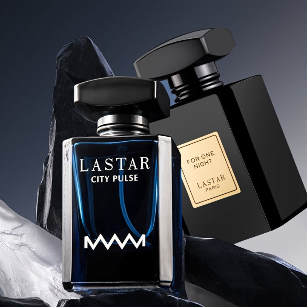 Set de Perfume para Hombres, Combinación de Aromas a Limón, Jazmín, Almizcle y Cedro, Fragancia Fuerte y Duradera, Ideal para Citas y Regalos de Vacaciones (Nota: Azul y son Botellas Individuales, Mientras que A+B es una Combinación de 2 Botellas), 55ml/1