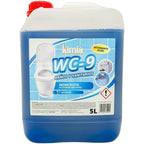 KIMIA - Desincrustante WC-9 5L | para Baños y Sanitarios | Desincrustante Ácido | Elimina Sarro y Suciedad | Deja Superficies Limpias y Brillantes | Potente Limpiador | Limpieza Multiusos | Aroma Agradable