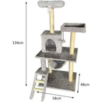 Arobol rascador para Gatos Rascador para Gato Postes rascador para Gatos Grande 105x40x40cm Varias Niveles