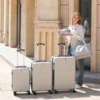 Juego de 5 piezas de equipaje, juego de viaje para trolley de negocios y viajes, cerradura TSA, ruedas de 360°