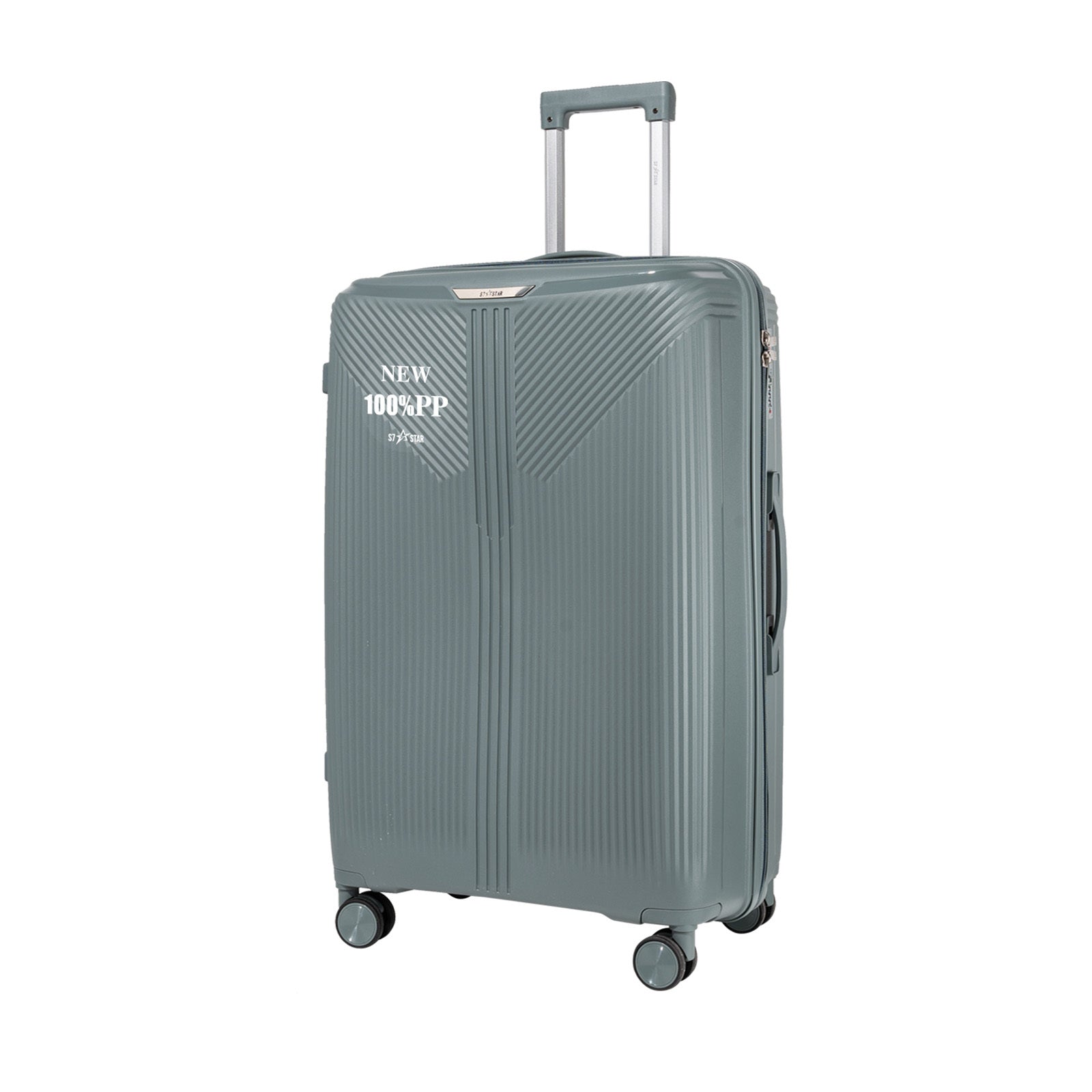 Maleta espaciosa de PP de 28" diseñada para equipaje de factura. Cuenta con ruedas silenciosas, cerradura antirrobo con contraseña y construcción duradera. Perfecta para viajes de larga distancia, viajes familiares y viajes diarios, un imprescindible para