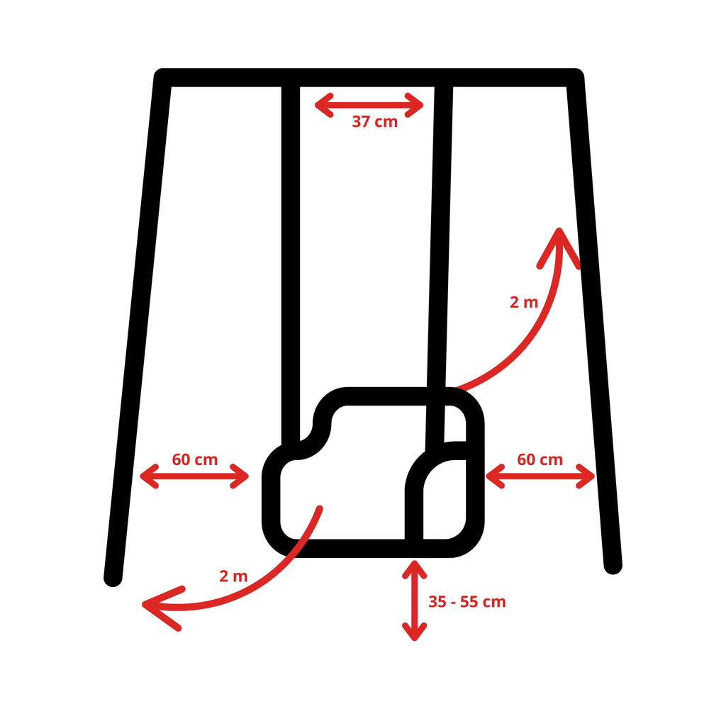 Colgacama tipo cubo para niños con cinturón de seguridad y cuerdas ajustables, asiento con respaldo alto y protección lateral, polipropileno duradero resistente a las condiciones climáticas y radiación UV, colgacama fácil de limpiar para el jardín, terraz