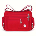 Lingzhikang Bolso Bandolera Unisex Casual - un Bolso de Hombro Espacioso con Múltiples Bolsillos y Correas Ajustables, Hecho de Forro Ligero y Duradero. La Versión Negra Presenta Detalles de Borlas