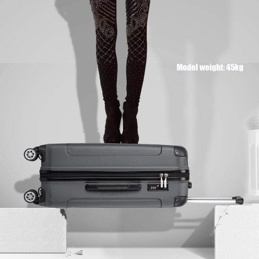 Maleta de embarque de carcasa rígida ABS 55x35x20cm, carrito de viaje, equipaje de mano de cabina, 33L, regalo de Black Friday, Día de Acción de Gracias, Navidad