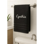 Toalla de baño personalizada con nombre, hermosamente bordado, toalla personalizada con nombre, toalla de baño